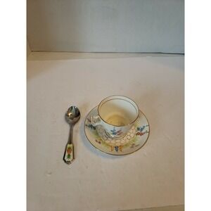 PHOENIX  Cup & Saucer Bone China England  Flowers Child's